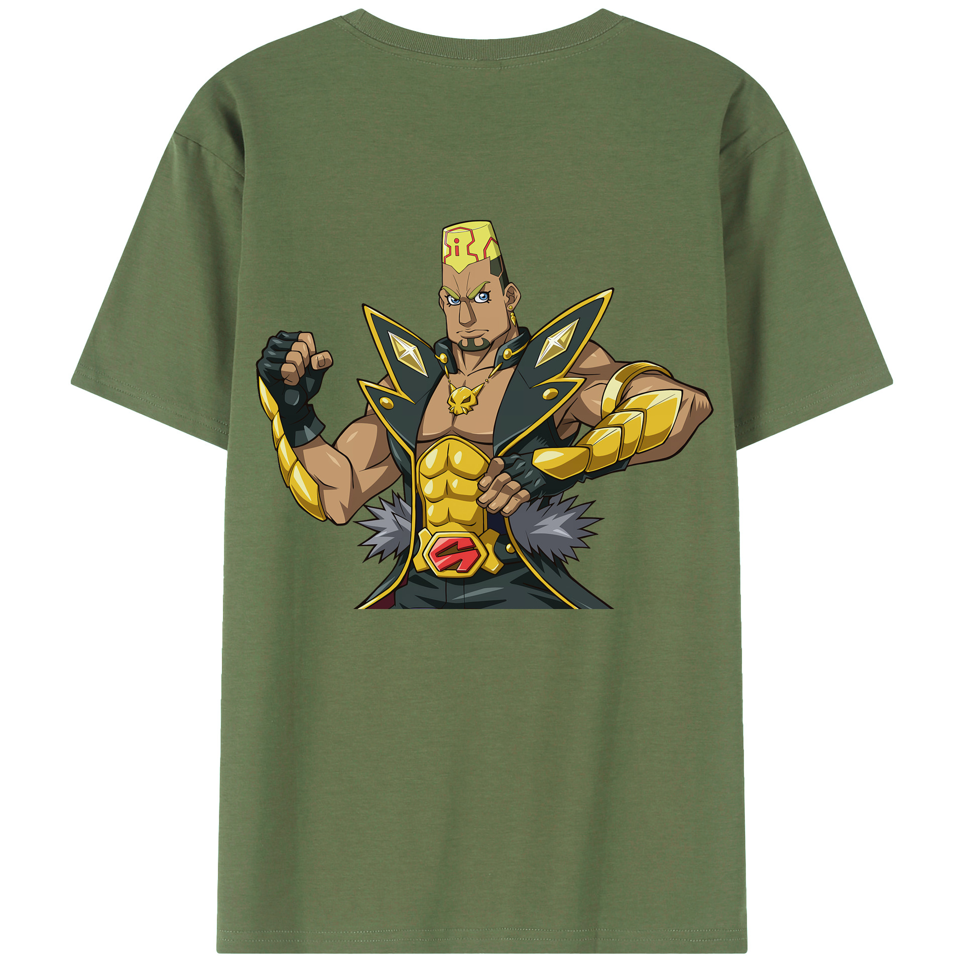 （画像用） 遊☆戯☆王 Yu-Gi-Oh! 綿100％ メンズ半袖Tシャツ（バックプリント） 通気性